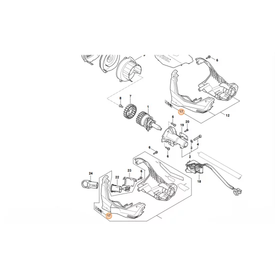 STIHL  Wskazówka ostrzegawcza 0000 967 7526